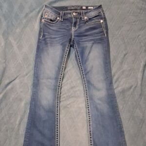 Miss Me Womens Blue Bootcut Jeans